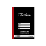 A4 Treeline Quad and margin hard cover book.