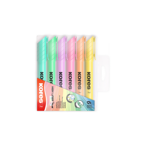 Kores Pastel Highlighter Wallet 6 36060