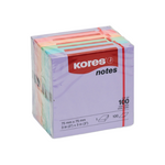 Kores  Pastel Notes 75mm x x75mm 6 Assorted Colours Pastel