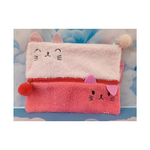 Pencil Bag DBL Zip Kitten 22cm