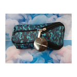 Pencil Bag Tongue Flap Blue Army Print