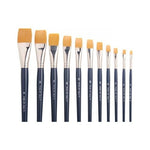 Golden Taklon Flat Paintbrush