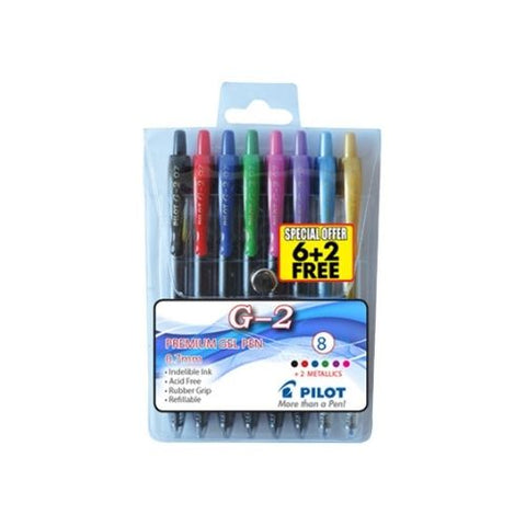 Pilot G2 0.7 Basic Wallet 6 + 2 Metallic