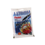 Pentel -Wow retractable ball point pen pkt 10