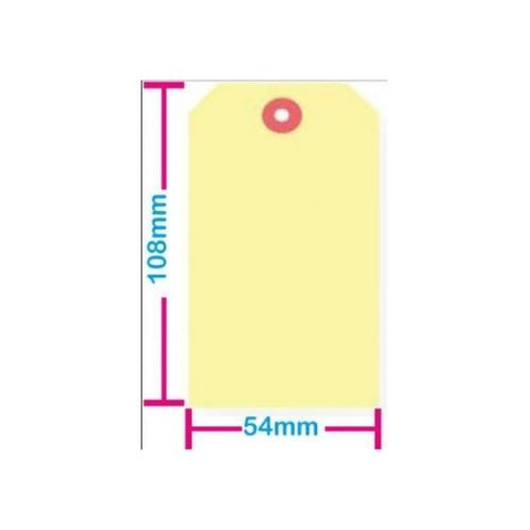 Buff Tags # 4 108mm x 54mm